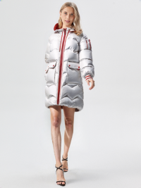 WPJ250404 Womens PU Padded Jacket