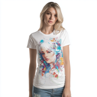 STS260188 100% Polyester 180GSM Adult T-shirt Bright Color Print