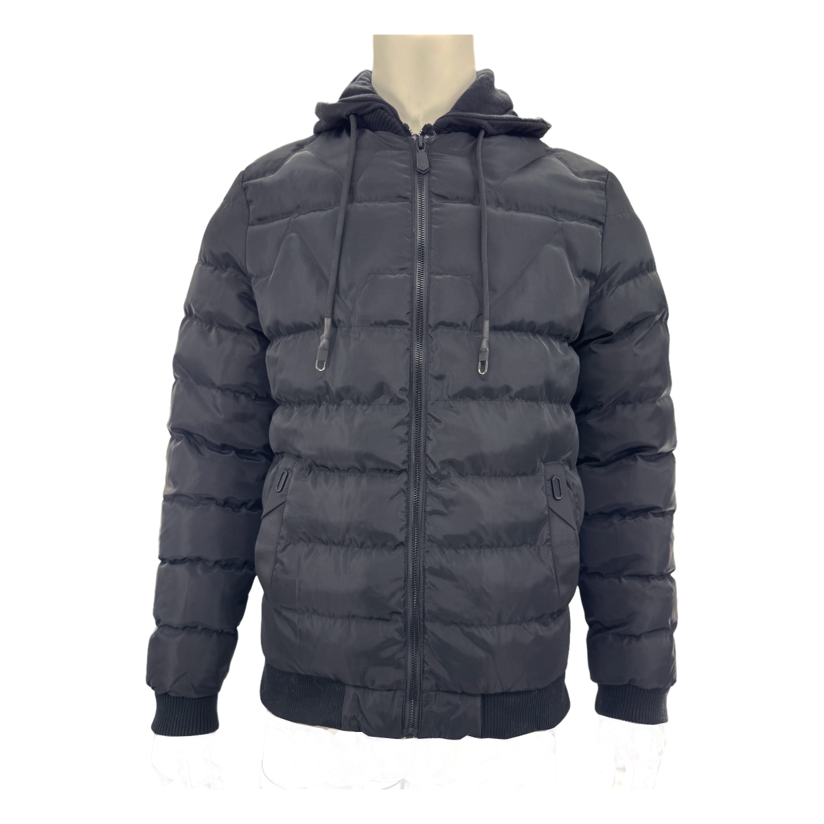 Men’s Foam Padded Jacket MPJ250704 – 75D Polyester Shell, 210T Lining, Hand-Filled Synthetic Cotton