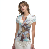 STS260190 100% Polyester 180GSM Adult T-shirt Bright Color Print