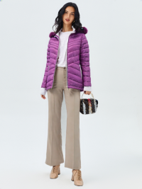 Women’s Foam Padded Jacket WPJ250703 – 20D Nylon Shell, Fur Lining, 210T Sleeves, Hand-Filled Synthetic Cotton
