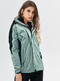 WBR250403 Double Layer (Polyester & Polar Fleece) Detachable Unisex Windbreaker
