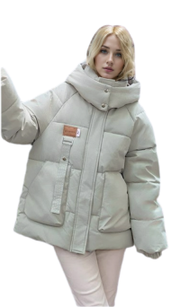 WPJ250402 Textured Nylon Womens Padded Jacket