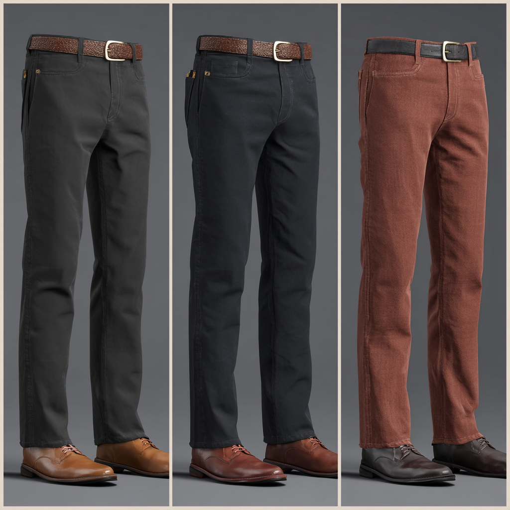 MPT260307 Men's Chino Pants 220-240 GSM Twill Cotton Regular Fit