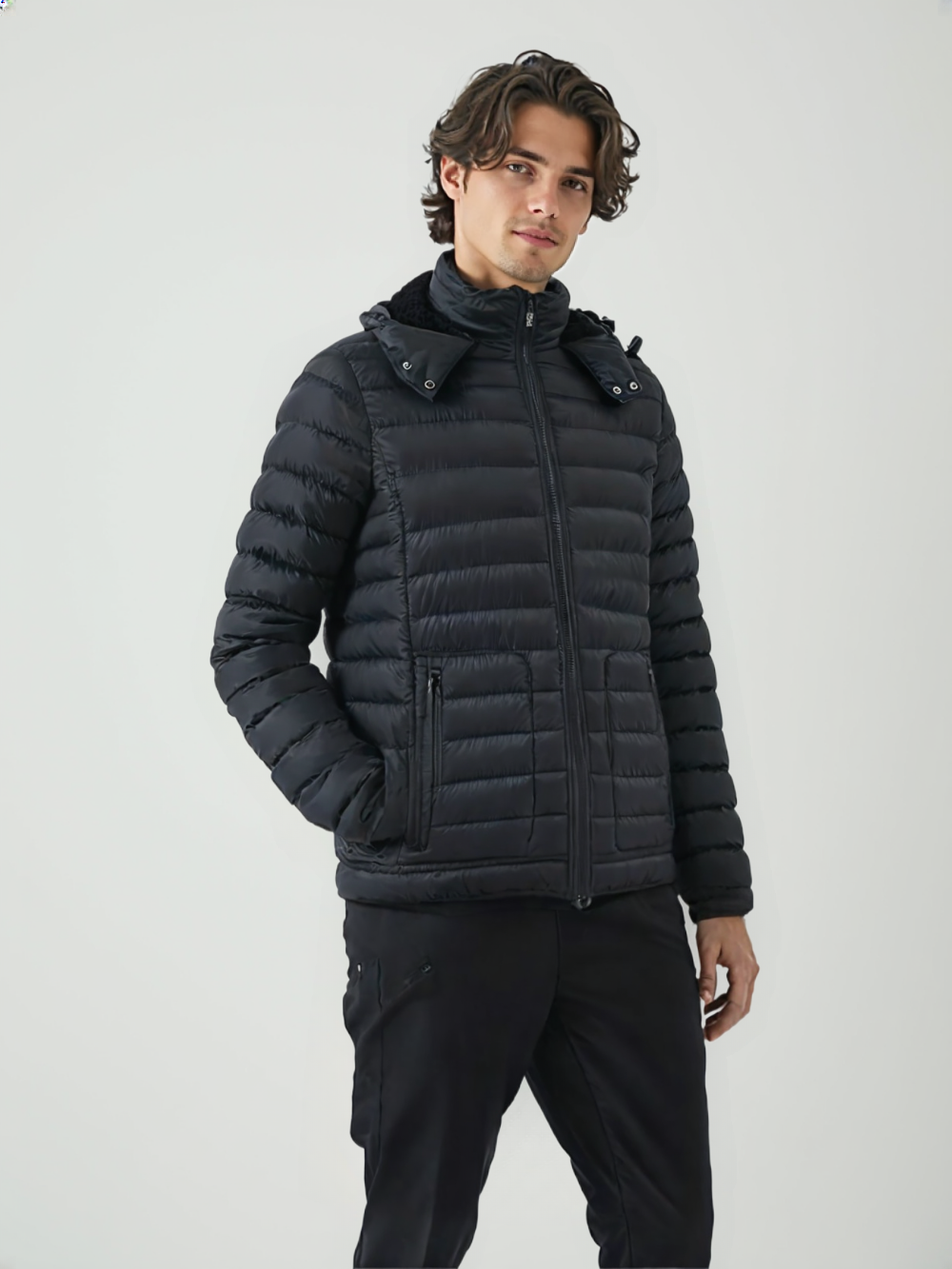 Men’s Foam Padded Jacket MPJ250703 – 210T Polyester Shell & Lining, Hand-Filled Synthetic Cotton