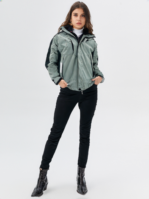 WBR250403 Double Layer (Polyester & Polar Fleece) Detachable Unisex Windbreaker