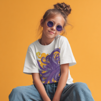 KTS260113 100% Polyester 180GSM Kid's T-shirt with Regular Print