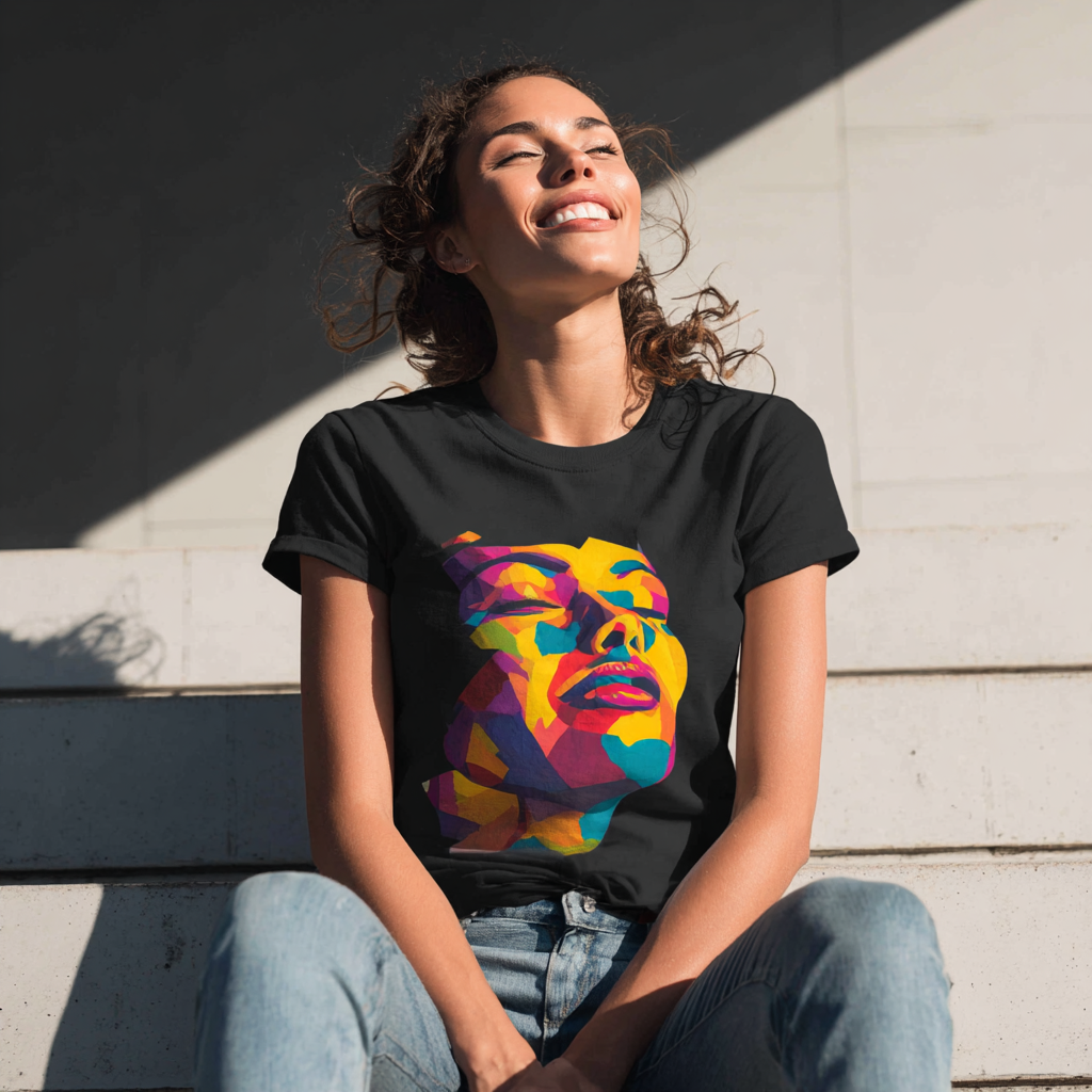 STS260169 100% Polyester 180GSM Adult T-shirt Bright Color Print