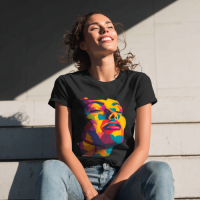 STS260169 100% Polyester 180GSM Adult T-shirt Bright Color Print