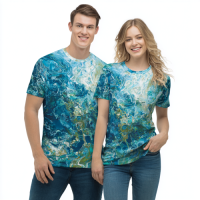 STS260172 100% Polyester 180GSM Adult T-shirt Bright Color Print