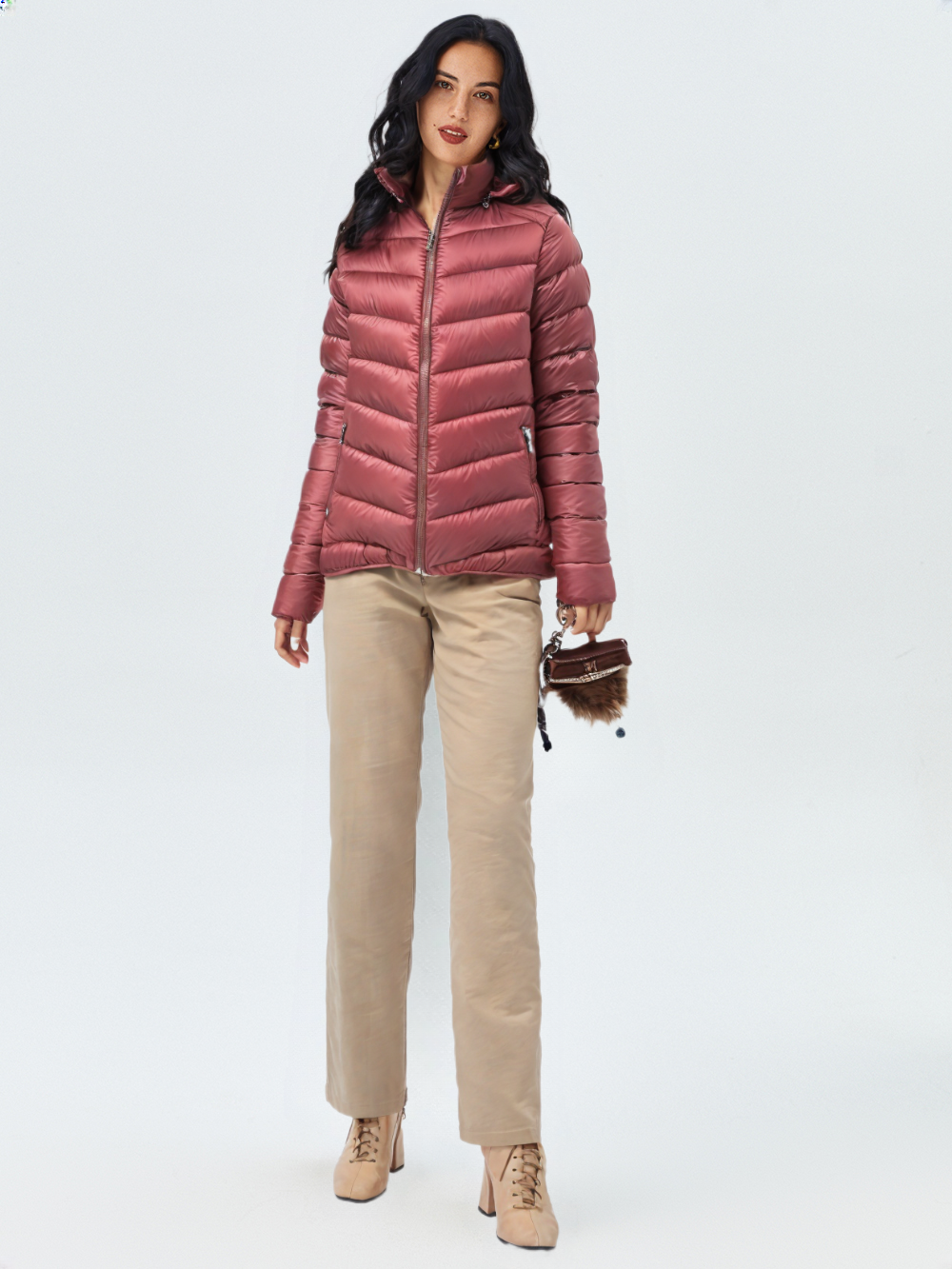 Women’s Foam Padded Jacket WPJ250701 – 20D Nylon Shell, Soft Polyester Fur Lining, Hand-Filled Synthetic Cotton