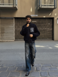 Men’s Jacket – MJK250901 100% Polyester Sherpa 350 gsm Men's Jacket