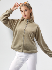 SWT250405 100% Polyester Polar Fleece Classic Womens Sweatshirt