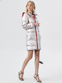 WPJ250404 Womens PU Padded Jacket