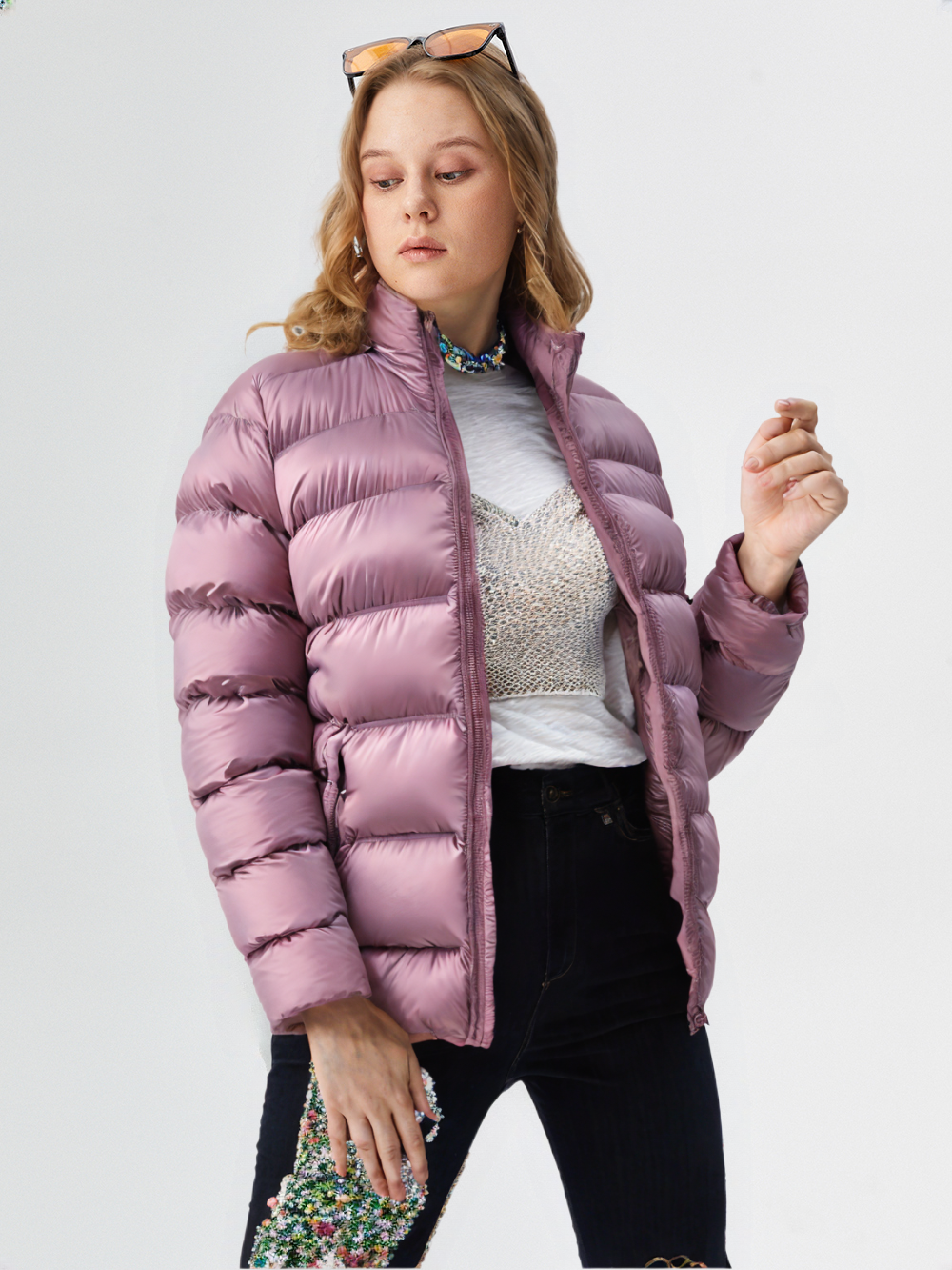 Women’s Foam Padded Jacket WPJ250705 – 20D Nylon Shell & Lining, Hand-Filled Synthetic Cotton