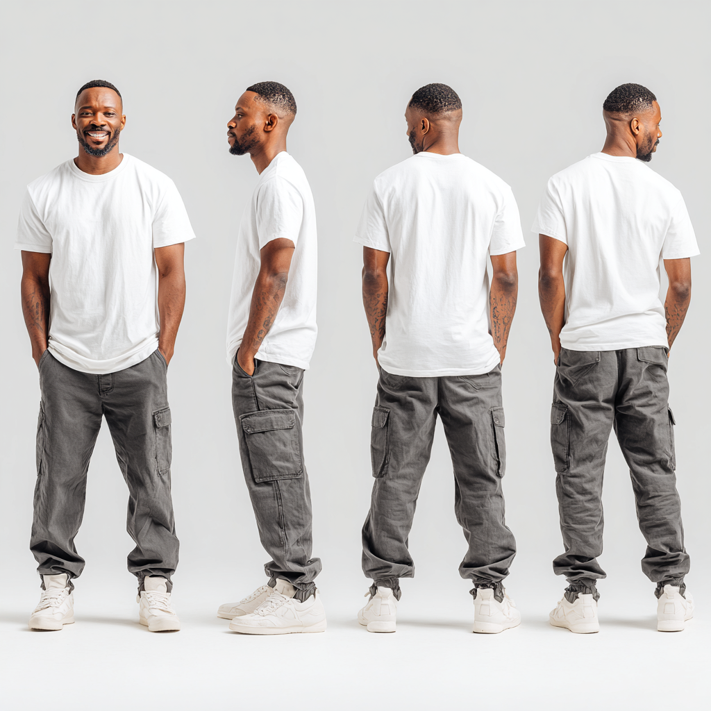 MPT260304 Men's Cargo Pants 220-240 GSM Twill Cotton Washed Loose Fit