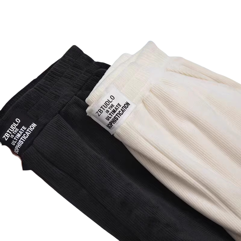 WPT250402 100% Polyester Corduroy Womens Sport Casual Pants