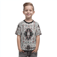 KTS260104 100% Polyester 180GSM Kid's T-shirt with Digital Print