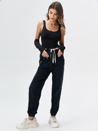 WPT250401 95% Polyester 5% Spandex Womens Casual Sport Pants