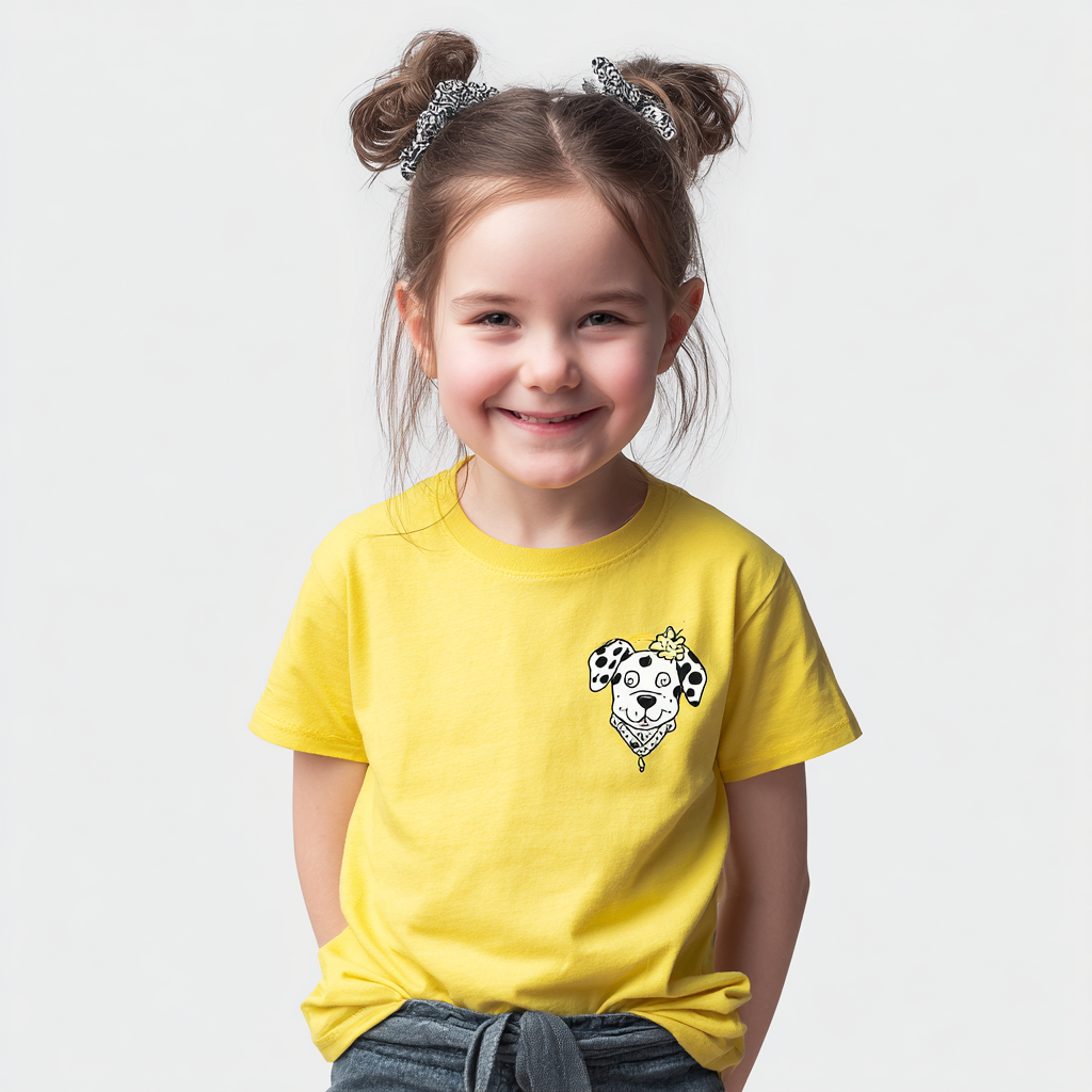 KTS260111 100% Polyester 180GSM Kid's T-shirt with Regular Print