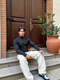 SWT250906 100% Polyester Fleece 220 GSM 1/4 Zip Men's Long Sleeve Sweatshirt Charcoal Grey