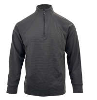 SWT250906 100% Polyester Fleece 220 GSM 1/4 Zip Men's Long Sleeve Sweatshirt Charcoal Grey