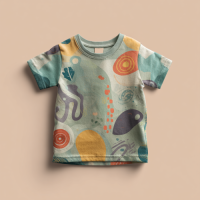 KTS260105 100% Polyester 180GSM Kid's T-shirt with Digital Print