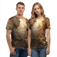 STS260176 100% Polyester 180GSM Adult T-shirt Bright Color Print