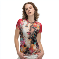 STS260185 100% Polyester 180GSM Adult T-shirt Bright Color Print