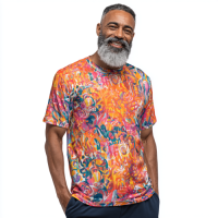 STS260177 100% Polyester 180GSM Adult T-shirt Bright Color Print