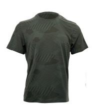 STS250901 100% Polyester Jersey Graphic Print Men's T-Shirt Olive Green
