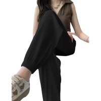 WPT250401 95% Polyester 5% Spandex Womens Casual Sport Pants