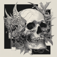 STS251257 100% Polyester 180GSM Adult T-shirt with Pirates & Skull print