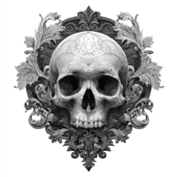 STS251209 100% Polyester 180GSM Adult T-shirt with Gothic Style print