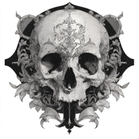 STS251209 100% Polyester 180GSM Adult T-shirt with Gothic Style print