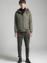 Men’s Foam Padded Jacket MPJ250714 – 50D Polyester Shell, Fur Lining, 210T Sleeve Lining, 180g Synthetic Cotton