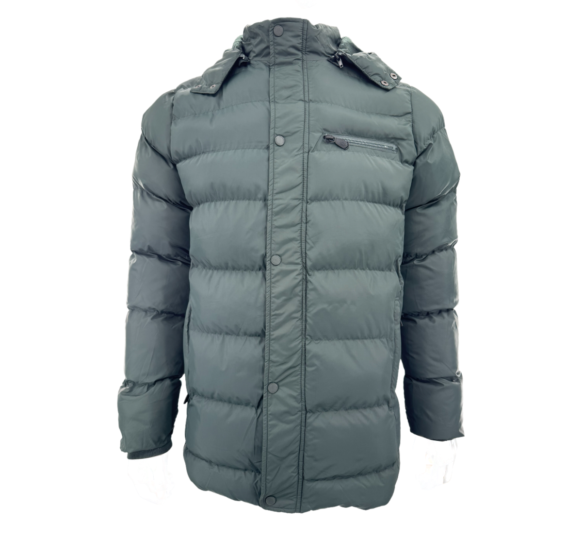 Men’s Foam Padded Jacket MPJ250710 – 20D Nylon Shell, Soft Polyester Fur Lining, Hand-Filled Synthetic Cotton