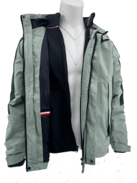 WBR250403 Double Layer (Polyester & Polar Fleece) Detachable Unisex Windbreaker