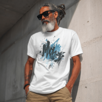 STS251225 100% Polyester 180GSM Adult T-shirt with Graffiti print