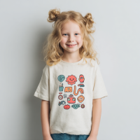 KTS260117 100% Polyester 180GSM Kid's T-shirt with Regular Print