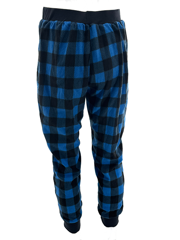 PJM250401 100% Polyester top and Polar Fleece Pants Womens Pajama Set with Tartan print